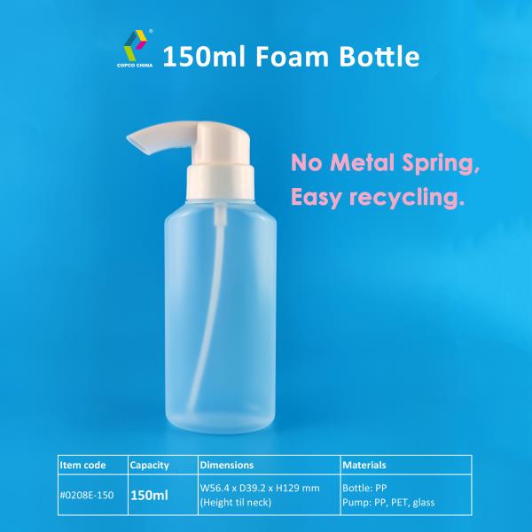 Innovative squeezy foam bottle: Easy to use & easy to recycle